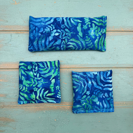 Yoga Trinity Set, Eye Pillow & ShaSha's, Aromatherapy Eye Pillow, Yoga Hand Weights, Eucalyptus peppermint eye pillow