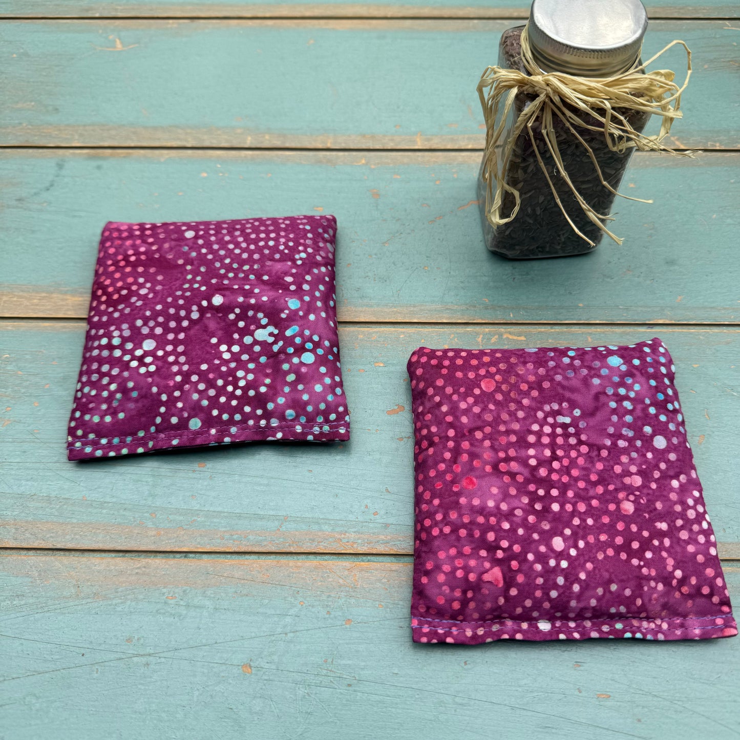 Yoga Trinity Set, Eye Pillow & ShaSha's, Aromatherapy Eye Pillow, Yoga Hand Weights, Eucalyptus peppermint eye pillow