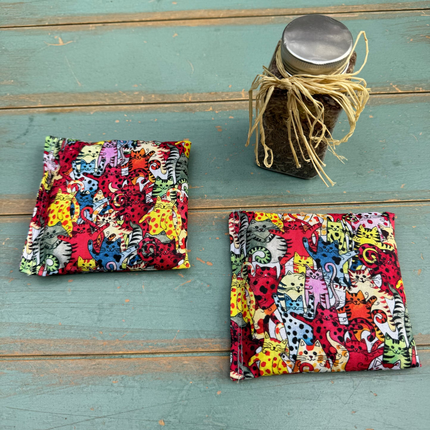 Yoga Trinity Set, Eye Pillow & ShaSha's, Aromatherapy Eye Pillow, Yoga Hand Weights, Eucalyptus peppermint eye pillow
