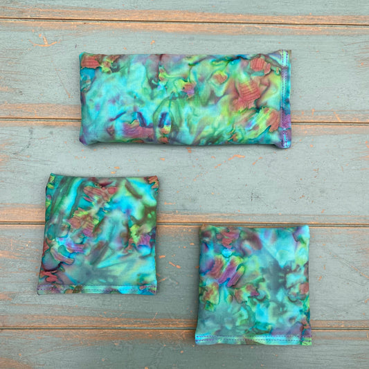 Yoga Trinity Set, Eye Pillow & ShaSha's, Rosemary Lavender Eye Pillow, Yoga Hand Weights
