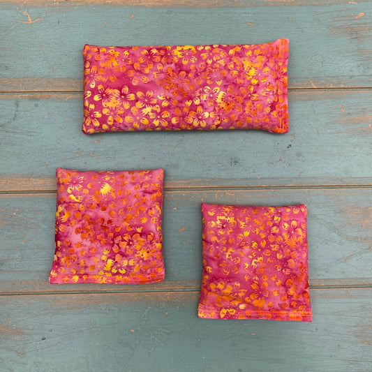 Yoga Trinity Set, Eye Pillow & ShaSha's, Aromatherapy Eye Pillow, Yoga Hand Weights, Eucalyptus peppermint eye pillow