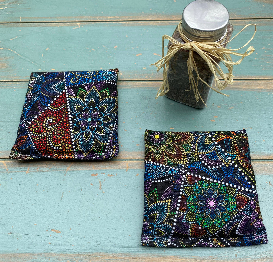 Yoga Trinity Set, Eye Pillow & ShaSha's, Aromatherapy Eye Pillow, Yoga Hand Weights, Eucalyptus peppermint eye pillow