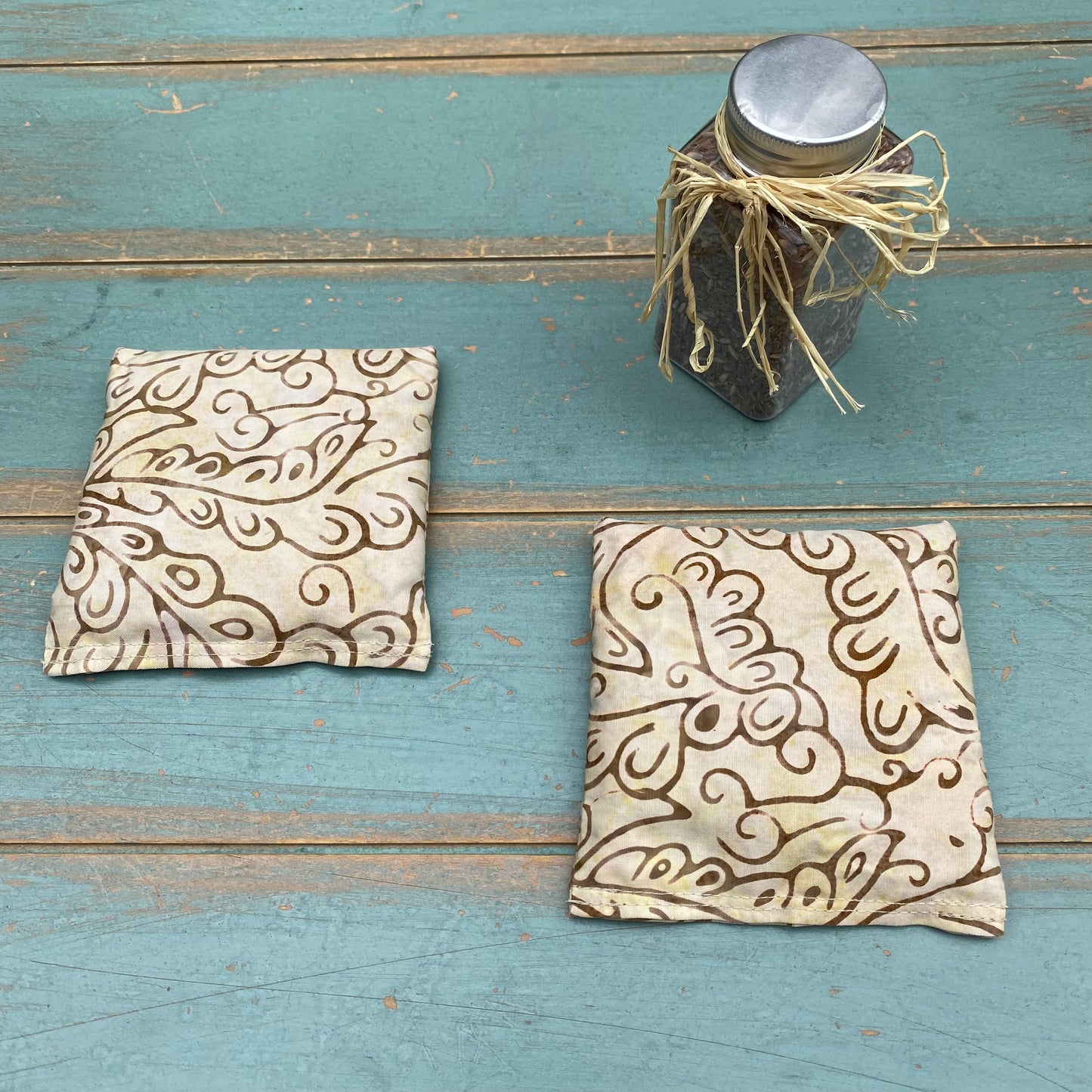 Yoga Trinity Set, Eye Pillow & ShaSha's, Rosemary Lavender Eye Pillow, Yoga Hand Weights