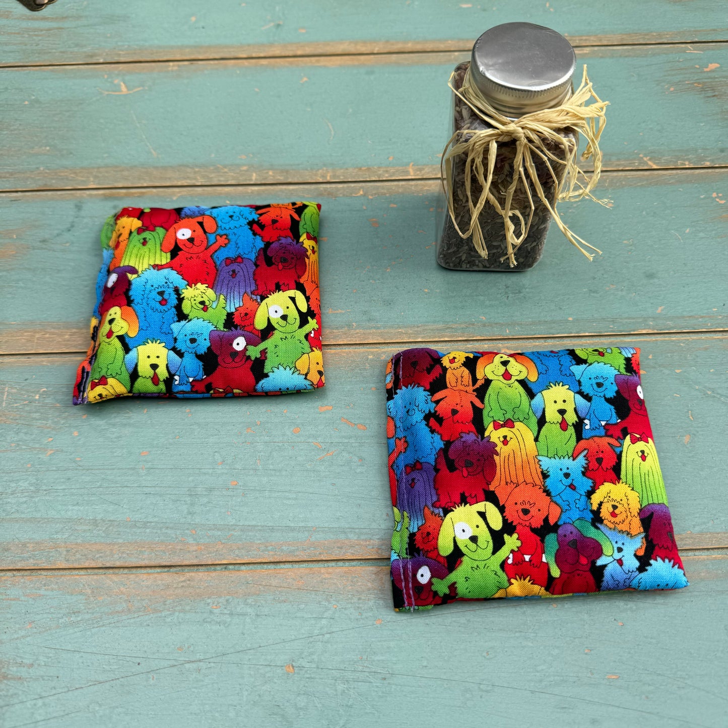 Yoga Trinity Set, Eye Pillow & ShaSha's, Aromatherapy Eye Pillow, Yoga Hand Weights, Eucalyptus peppermint eye pillow