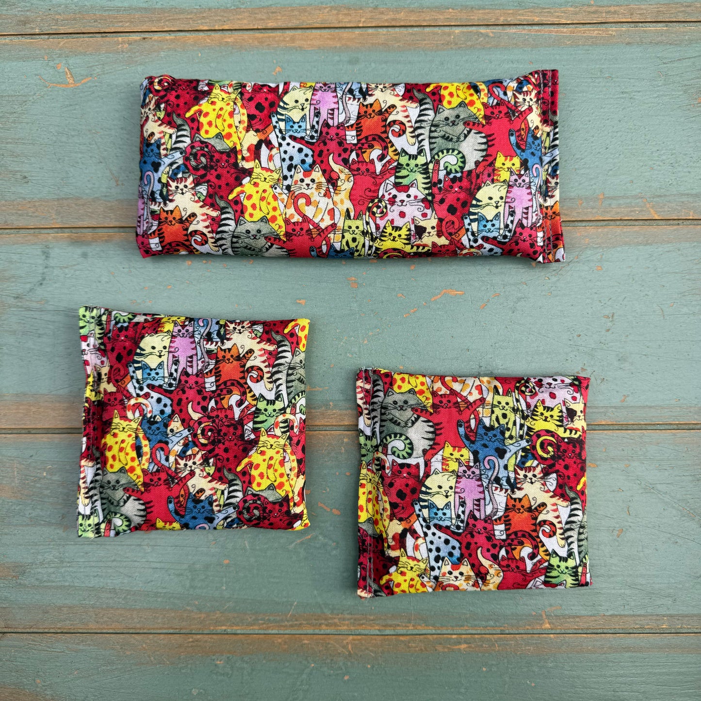 Yoga Trinity Set, Eye Pillow & ShaSha's, Aromatherapy Eye Pillow, Yoga Hand Weights, Eucalyptus peppermint eye pillow