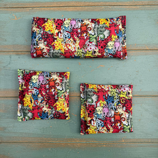 Yoga Trinity Set, Eye Pillow & ShaSha's, Aromatherapy Eye Pillow, Yoga Hand Weights, Eucalyptus peppermint eye pillow