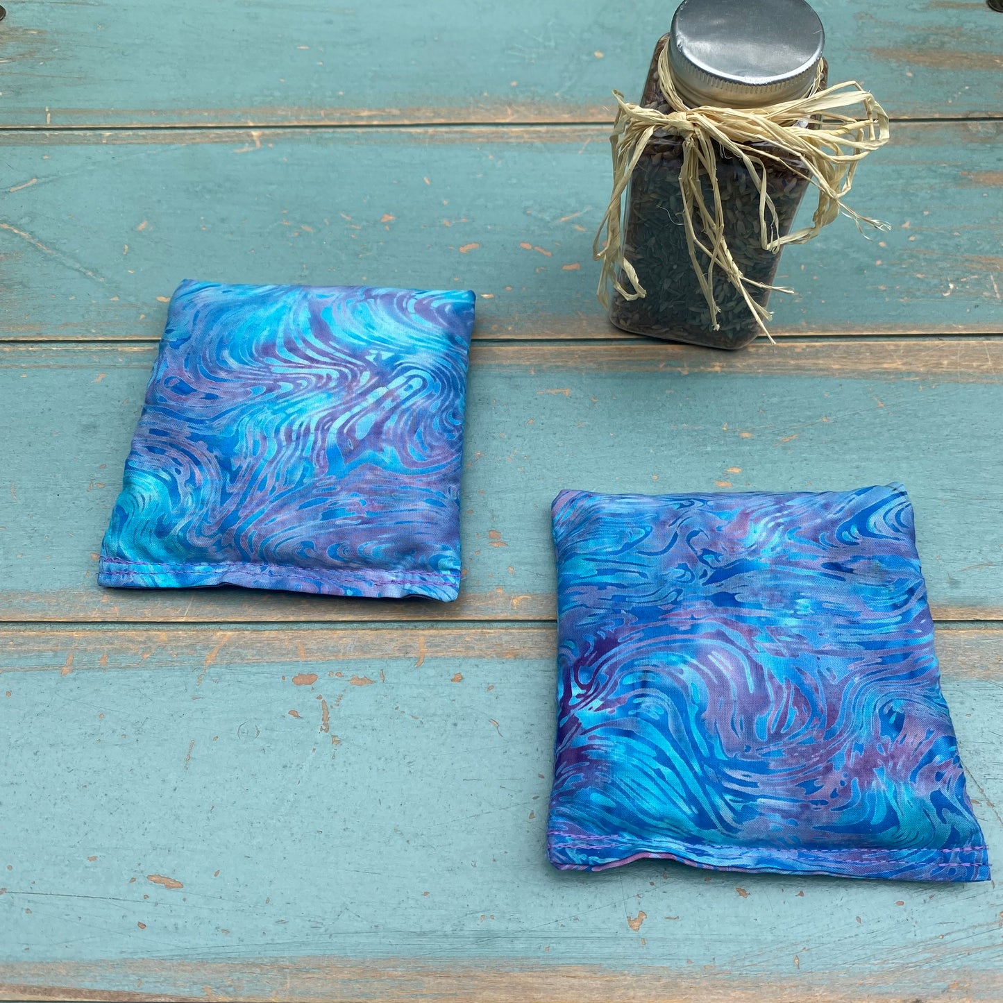 Yoga Trinity Set, Eye Pillow & ShaSha's, Aromatherapy Eye Pillow, Yoga Hand Weights, Eucalyptus peppermint eye pillow
