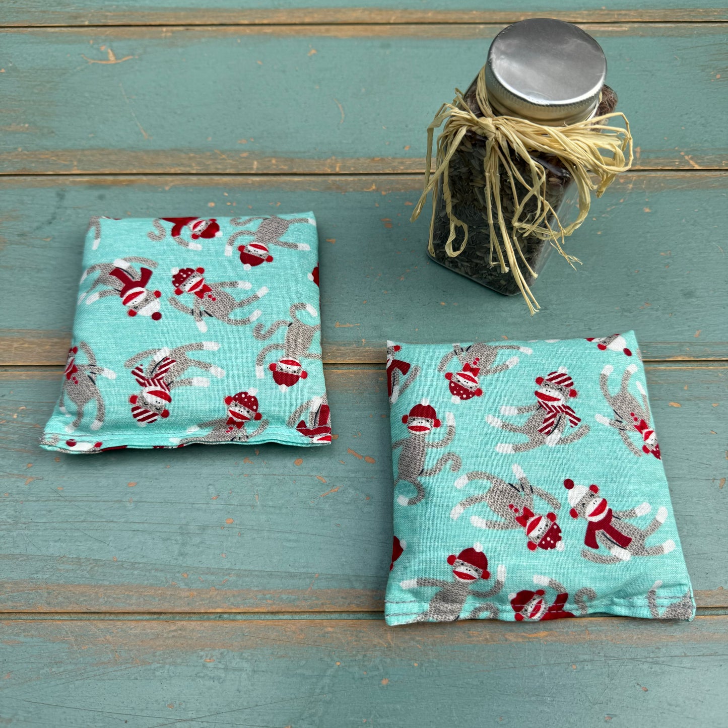 Yoga Trinity Set, Eye Pillow & ShaSha's, Aromatherapy Eye Pillow, Yoga Hand Weights, Eucalyptus peppermint eye pillow