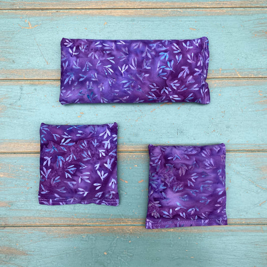Yoga Trinity Set, Eye Pillow & ShaSha's, Rosemary Lavender Eye Pillow, Yoga Hand Weights