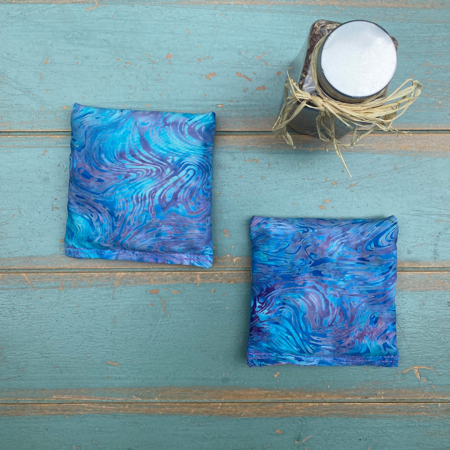 Yoga Trinity Set, Eye Pillow & ShaSha's, Aromatherapy Eye Pillow, Yoga Hand Weights, Eucalyptus peppermint eye pillow