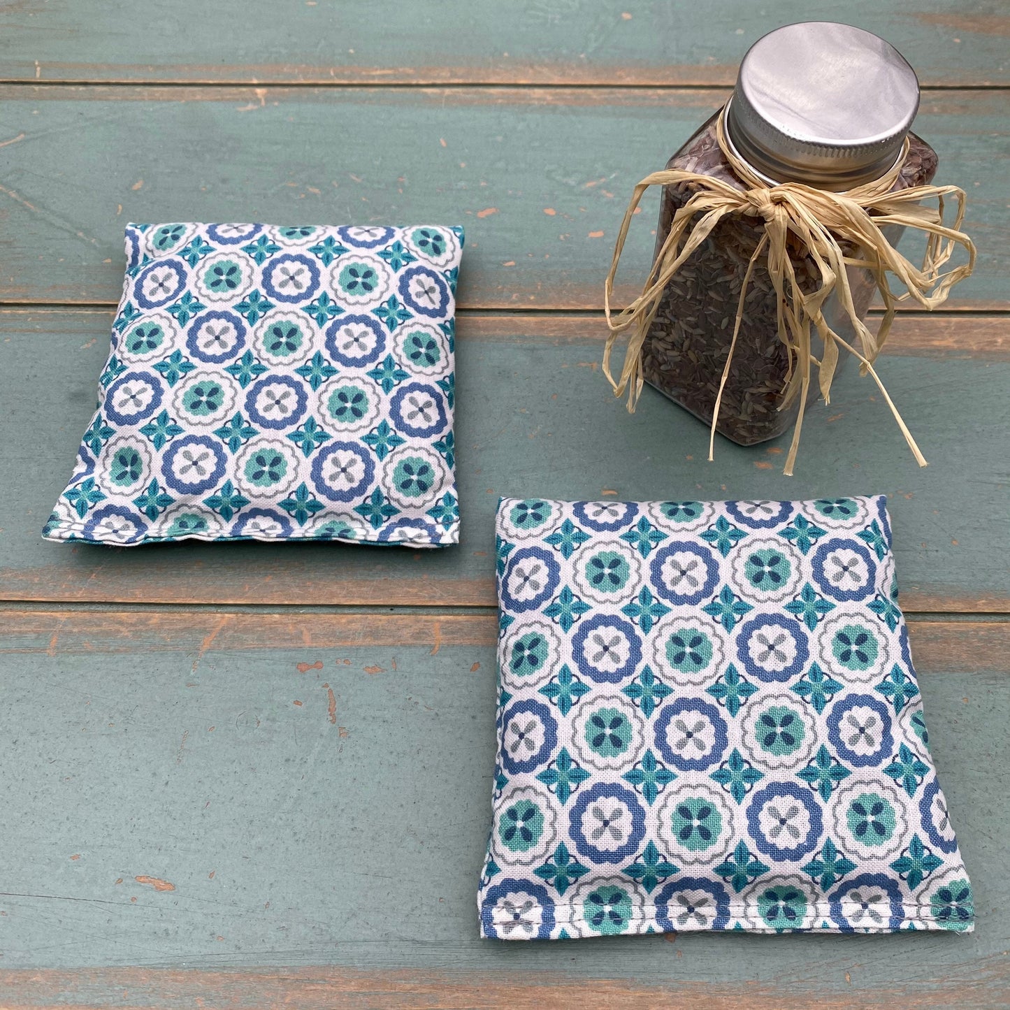 Yoga Trinity Set, Eye Pillow & ShaSha's, Aromatherapy Eye Pillow, Yoga Hand Weights, Eucalyptus peppermint eye pillow